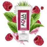 Lubrifiant pe baza de apa Aqua Travel cu aroma de zmeura 50 ml