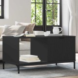 vidaXL Masă de cafea Negru 90 x 49 x 46 cm Lemn compozit
