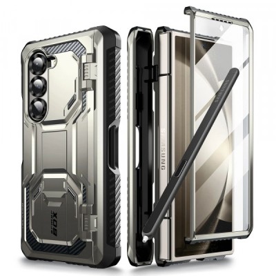 Husa pentru Samsung Galaxy Z Fold6 F956, i-Blason, ArmorBox, Gri foto