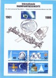 TSV$ - CARTON MAXIMA INTERNATIONALE RAUMFAHRTGESCHICHTE 1961 - 1986