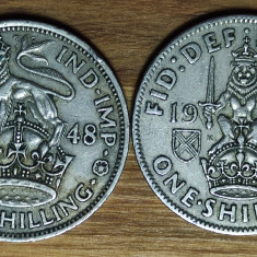 Anglia Marea Britanie - set 2 x 1 shilling 1948 -efigie Anglia Scotia- George VI