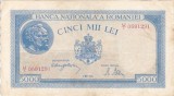 ROMANIA 5.000 lei 2 mai 1944 VF/VF+!!!