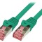 Patch cord S/FTP Cat6 Verde 1m LSZH