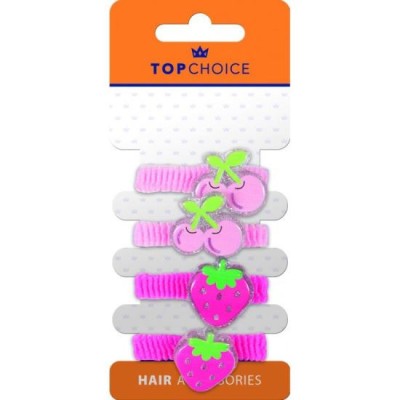 Set 4 elastice de par, pentru copii, Top Choice TC22937 foto