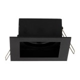 Rama spot Zara 1XGU10 100X90mm, negru, Metsan