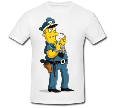Tricou &amp;quot; Simpsons officer eddie &amp;quot; foto