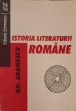 ISTORIA LITERATURII ROMANE-GH. ADAMESCU