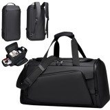 Cumpara ieftin Geanta Fitness Calatorie Rucsac QOVU 3 in 1 Compartiment Pantofi Laptop Wet Dry 40L Unisex Rezistent Apa 56x25x29cm