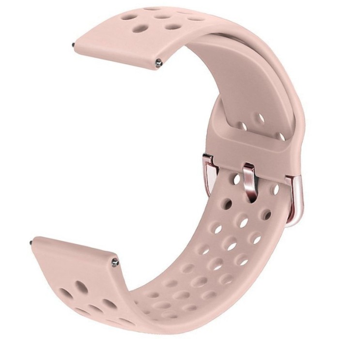 Curea din silicon, compatibila Samsung Galaxy Watch3 40mm, telescoape Quick Release, Roz