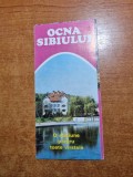 Pliant turistic - statiunea ocna sibiului - din anul 1982