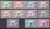DB1 Colonii 1963 Nyasaland Supratipare Uzuale QE II 11 v. MNH, Nestampilat