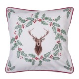 Cumpara ieftin Fata perna Craciun Ren Holly 40x40 cm