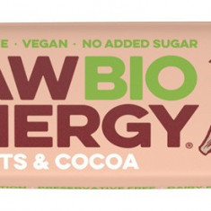 Baton energizant bio cu arahide si cacao Raw Energy, 50g, Bombus