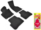 Covorase auto din mocheta Umbrella pentru Volkswagen Passat VI (2005-prezent) , Sisteme fixare rotunde + Odorizant Auto Bradut Wunder-Baum Zimt Apfel
