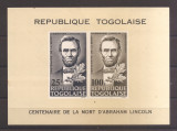 Togo 1965 - A 100-a aniversare de la moartea lui Abraham Lincoln, 1809-1885, MNH