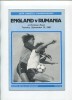 Program oficial Anglia - Rom&acirc;nia 1985 U-21