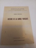 Histoire de la langue francaise - Maria Tenchea