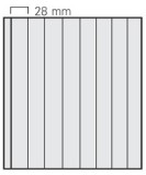 Set 5 folii transparente, Garant, cu 8 buzunare de 295 x 28 mm