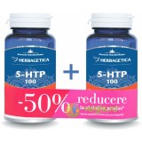 Pachet 5-HTP 100 60cps+60cps (50% reducere la al doilea produs)
