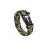 Bratara Supravietuire Multifunctionala Camuflaj: Busola, Fluier, Cremene, Cutit, Paracord