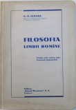 FILOSOFIA LIMBII ROMANE - LIMBA ESTE CARTEA INTELEPCIUNII POPOARELOR de G. D. SCRABA , 1934
