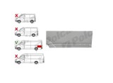 Segment reparatie aripa spate Volkswagen Crafter (2e), 12.2005-04.2017; Mercedes Sprinter, 07.2006-2018, model: versiune Long 4300mm, montare spate,, Rapid