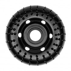 Disc circular slefuit, modelat, raspel, pentru lemn, plastic, cauciuc, beton celular, radial, convex, 120x22.2 mm, Dedra