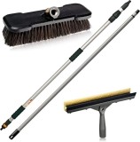 Cumpara ieftin Set profesional spalare masini, microbuze, camioane, bus, camper, vitrine/suprafete verticale, maner Aluminiu telescopic Italy