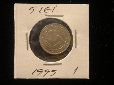 M1 C10 - Moneda foarte veche 49 - Romania - 5 lei 1995 foto