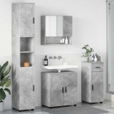 VidaXL Set de mobilier pentru baie 4 pcs Gri beton 61 x 35 x 64 cm 3392976