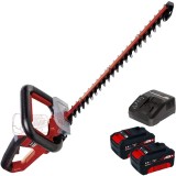 Einhell ARCURRA PXC + Twinpack + 4514095 - Masina de tuns gard viu 62 cm + Set 2 acumulatori si incarcator Li-Ion 18 V 4 Ah