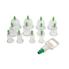Set aparat cu vacuum cu 12 ventuze FOXMAG24 medicinale, terapeutice
