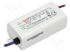 Alimentator pulsatoriu LED MEAN WELL 12W 12VDC 1A