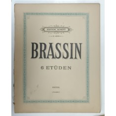 6 ETUDEN von BRASSIN , PARTITURA , FUR PIANO FORTE , 1903
