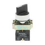 Selector cu revenire 2 pozitii negru 1NO 400V/10A LAY5-BD41 Breckner