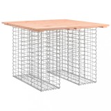 Cumpara ieftin Masa de gradina cu gabioane, 100x102x72 cm, lemn masiv Douglas