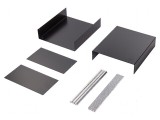 Carcasă aluminiu neagră 261mm x 300mm x 134mm, KRADEX