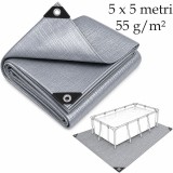 Cumpara ieftin Prelata Protectie Piscina 5x5 m, Material PE 160 g/mp, Impermeabila