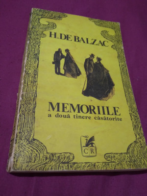 MEMORIILE A DOUA TINERE CASATORITE - H DE BALZAC foto