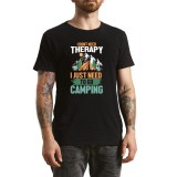 Tricou Barbati Camp Traveling, pentru aventurieri moderni, negru, marimea M