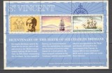 St.Vincent.1972 200 ani nastere Ch.Brisbane:navigator-Bl. GZ.125