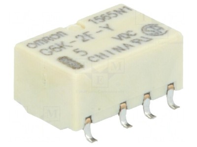 Releu Electromagnetic DPDT 5VDC 1A foto