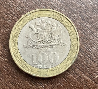 C50 - Moneda foarte veche - Chile - 100 pesos - 2005 foto