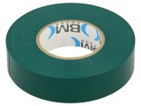 Bandă electroizolantă verde 19mm x 25m - 0,15mm, 0&divide;90&deg;C