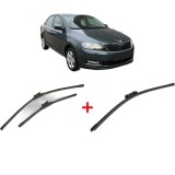 Cumpara ieftin Set 3 stergatoare SKODA RAPID (NH3, NK3, NK6) 2012 - 2022, pentru parbriz si luneta, Bosch Aerotwin