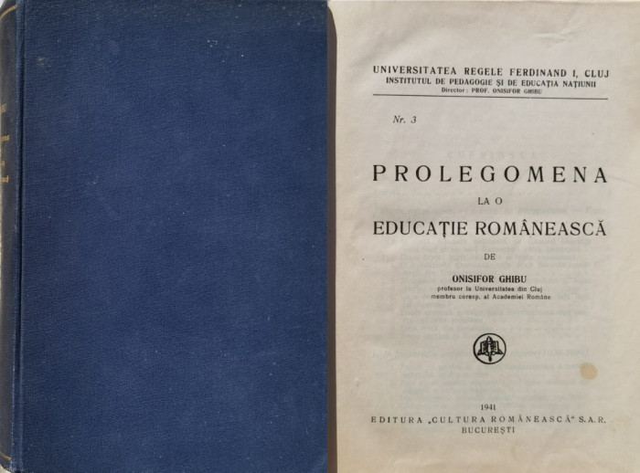 Prolegomena La O Educatie Romaneasca - O. Ghibu ,557646
