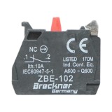 Bloc contact auxiliar 1NC 24V 10A pentru buton 22 mm LAY5 Breckner