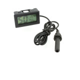 Termometru cu sonda, higrometru electronic, ecran LCD, portabil, negru, Pro Cart