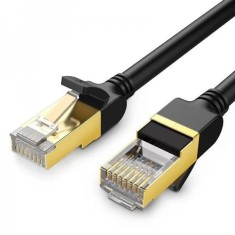 PATCH CORD FTP Ugreen Cat7, &amp;quot;NW106&amp;quot; fire din cupru, viteza maxima 10 Gbps, 1m, negru