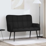 vidaXL Canapea cu două locuri Negru 115 x 61 x 87 cm țesătură 42028931